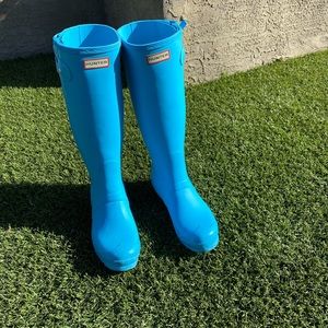 Blue Hunter Boots